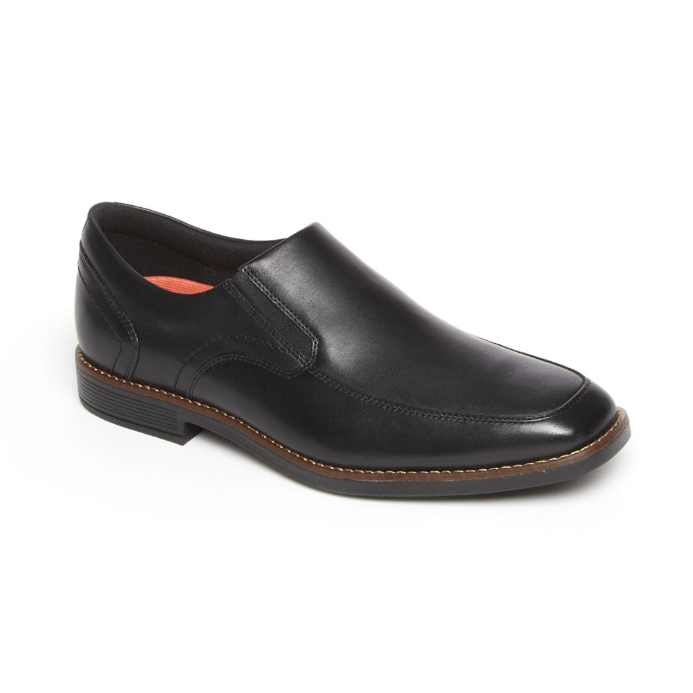 Rockport Mens Slip-On Black - Slayter Bike Shoe - UK 871-JVGNFI